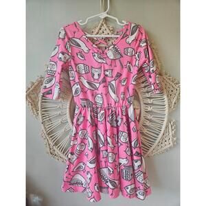 Sz 5/6 Dotdotsmile Bird Dress